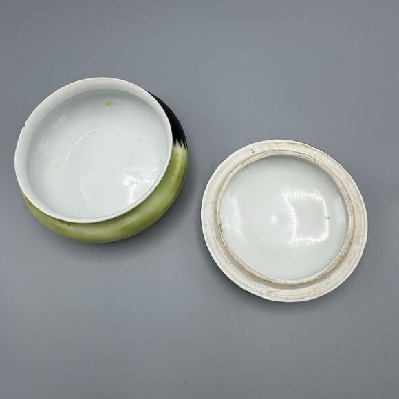 Prov SXE Germany Rd Porcelain Trinket Vanity Dish Handpainted Oriole Bird READ - Picture 4 of 13